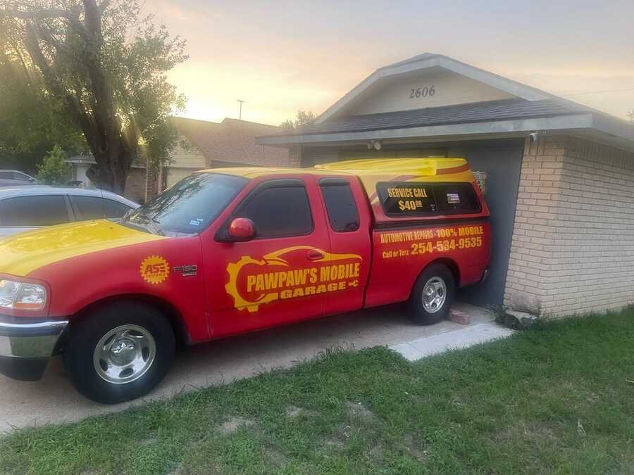 PawPaw's Mobile Garage service truck